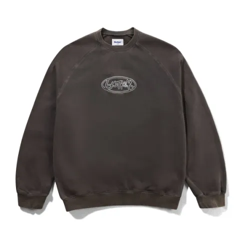 Zip-Thru Hoods|Pullover Hoods-Butter Goods Abei Crewneck, Wahed Back