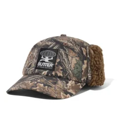 Hats|Beanies-Butter Goods All Terrain 5 Panel Cap, Forest Camo