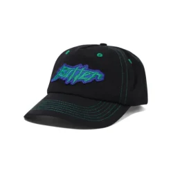 Hats|Beanies-Butter Goods Amplify Snapback Cap, Black