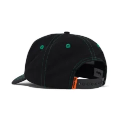 Hats|Beanies-Butter Goods Amplify Snapback Cap, Black
