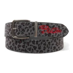 Accessories-Butter Goods Animal Hide Belt, Grey Leopard