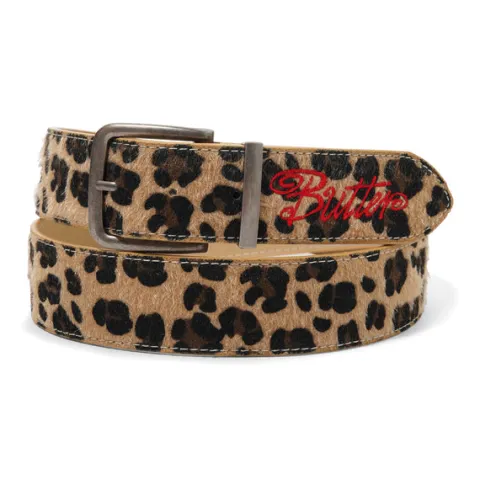 Accessories-Butter Goods Animal Hide Belt, Leopard