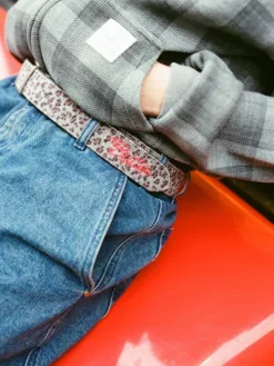 Accessories-Butter Goods Animal Hide Belt, Leopard