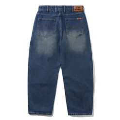Denim Jeans|Pants-Butter Goods Baggy Denim Jeans, Distressed Indigo