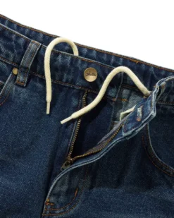 Denim Jeans|Pants-Butter Goods Baggy Denim Jeans, Distressed Indigo