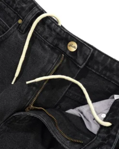 Denim Jeans|Pants-Butter Goods Baggy Denim Jeans, Distressed Black
