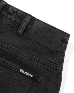 Denim Jeans|Pants-Butter Goods Baggy Denim Jeans, Distressed Black