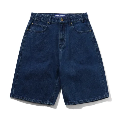 Denim Shorts|Shorts-Butter Goods Baggy Denim Shorts, Dark Blue