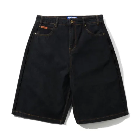 Denim Shorts|Shorts-Butter Goods Baggy Denim Shorts, Washed Black