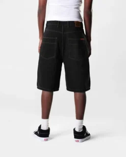 Denim Shorts|Shorts-Butter Goods Baggy Denim Shorts, Washed Black