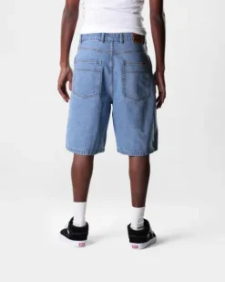 Denim Shorts|Shorts-Butter Goods Baggy Denim Shorts, Washed Indigo