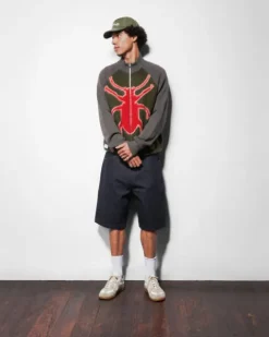 Knits-Butter Goods Beete Zip-Thru Knit weater, Back