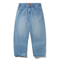 Denim Jeans|Pants-Butter Goods Blotch Denim Jeans, Streaky Blue