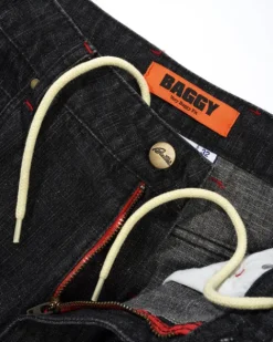 Denim Jeans|Pants-Butter Goods Blotch Denim Jeans, Streaky Black