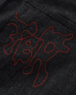Denim Jeans|Pants-Butter Goods Blotch Denim Jeans, Streaky Black