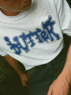T-Shirts-Butter Goods Botch Tee, Dark Foret