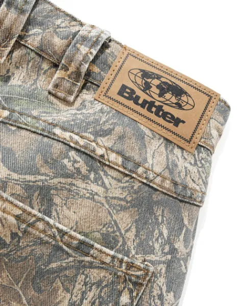 Denim Jeans|Pants-Butter Goods Carpenter Denim Jeans, Forest Camo