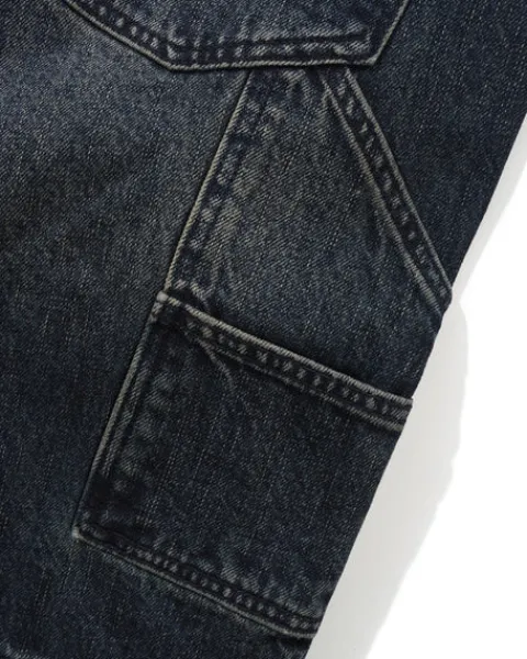 Denim Shorts|Shorts-Butter Goods Carpenter Denim Shorts, Slub Dark Indigo