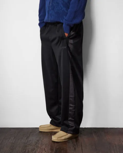 Denim Jeans|Pants-Butter Goods Check Tape Trackpant, Brown