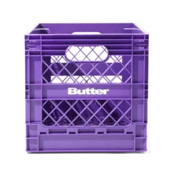 Record Crates-Butter Goods Collapsable Record Crate, Purple