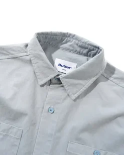 Shirts| Shirts-Butter Goods Contrat titch / hirt, Bue Grey