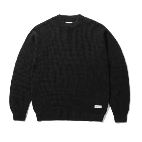 Knits-Butter Goods Ditreed Waffe Knit weater, Wahed Back
