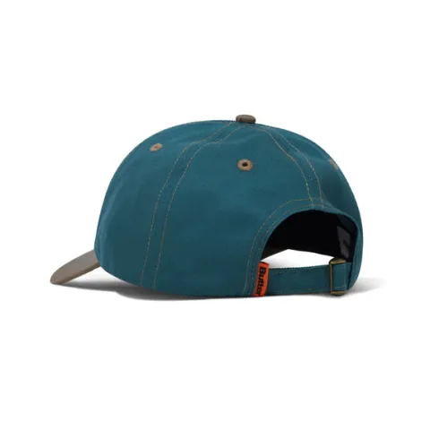 Hats|Beanies-Butter Goods Footprints 6 Panel Cap, Teal