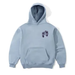 Zip-Thru Hoods|Pullover Hoods-Butter Goods Footprint Puover Hood, Ice