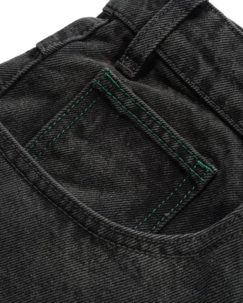 Denim Jeans|Pants-Butter Goods Garage Denim Jeans, Faded Black