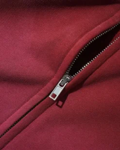 Zip-Thru Hoods|Pullover Hoods-Butter Goods Garage Zip-Thru Hood, Faded Burgundy