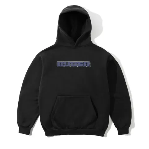 Zip-Thru Hoods|Pullover Hoods-Butter Goods Gint Nyon Appique Puover Hood, Back