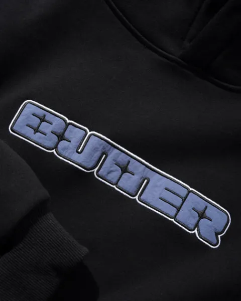 Zip-Thru Hoods|Pullover Hoods-Butter Goods Gint Nyon Appique Puover Hood, Back