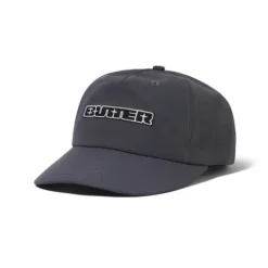 Hats|Beanies-Butter Goods Glint Snapback Cap, Dark Grey