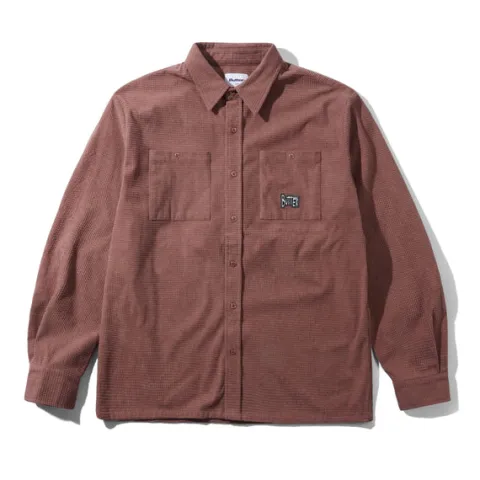 Shirts| Shirts-Butter Goods Grid Cord Overhirt, Brick