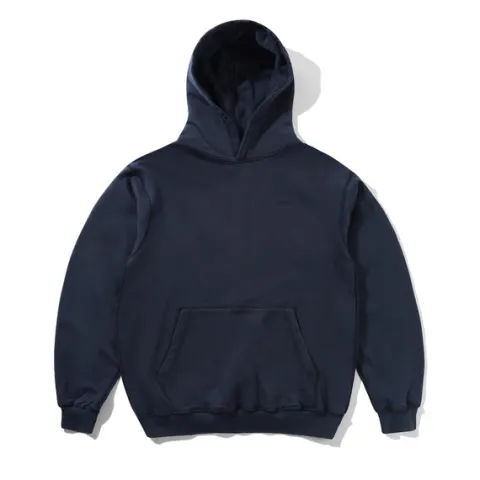 Zip-Thru Hoods|Pullover Hoods-Butter Goods Inide Out Puover Hood, Wahed Navy