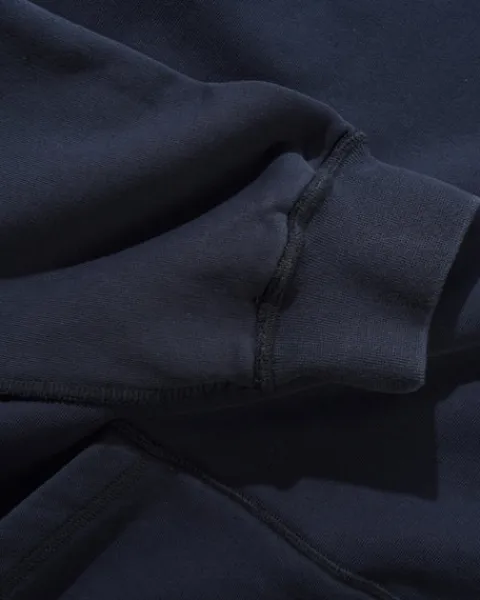 Zip-Thru Hoods|Pullover Hoods-Butter Goods Inide Out Puover Hood, Wahed Navy
