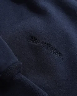Zip-Thru Hoods|Pullover Hoods-Butter Goods Inide Out Puover Hood, Wahed Navy