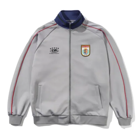 Jackets-Butter Goods Internationae Track Jacket, Grey
