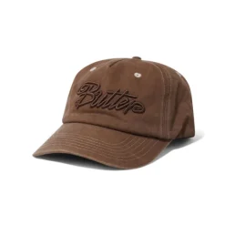 Hats|Beanies-Butter Goods Jive Snapback Cap, Brown
