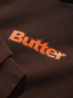 T-Shirts|Pullover Hoods-Butter Goods ogo Puover Hood, Dark Brown