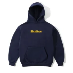 T-Shirts|Pullover Hoods-Butter Goods ogo Puover Hood, Navy