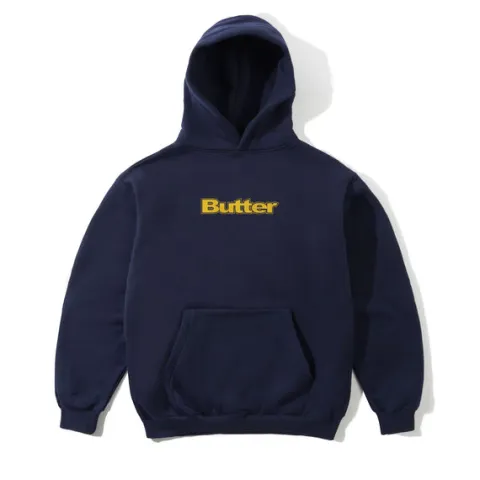 T-Shirts|Pullover Hoods-Butter Goods ogo Puover Hood, Navy