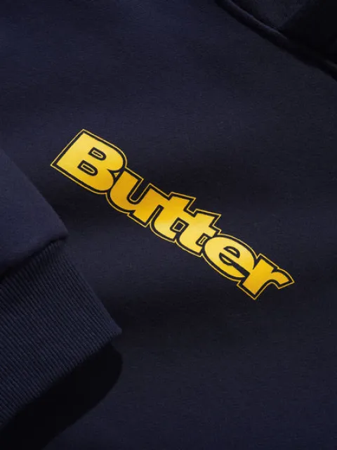 T-Shirts|Pullover Hoods-Butter Goods ogo Puover Hood, Navy