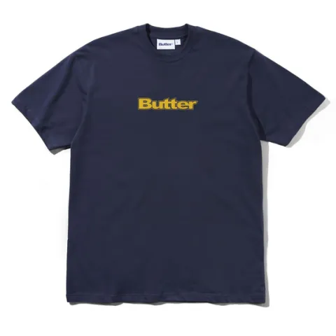 T-Shirts|Pullover Hoods-Butter Goods ogo Tee, Navy