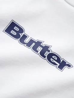 T-Shirts|Pullover Hoods-Butter Goods ogo Tee, White