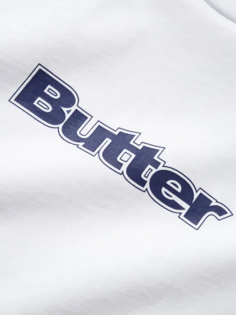 T-Shirts|Pullover Hoods-Butter Goods ogo Tee, White