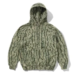Zip-Thru Hoods|Pullover Hoods-Butter Goods owand Cao Zip-Thru Hood, Wahed Green