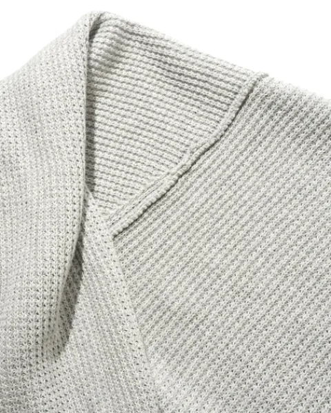 Knits-Butter Goods Newcoer Reveribe Knit weater, Grey