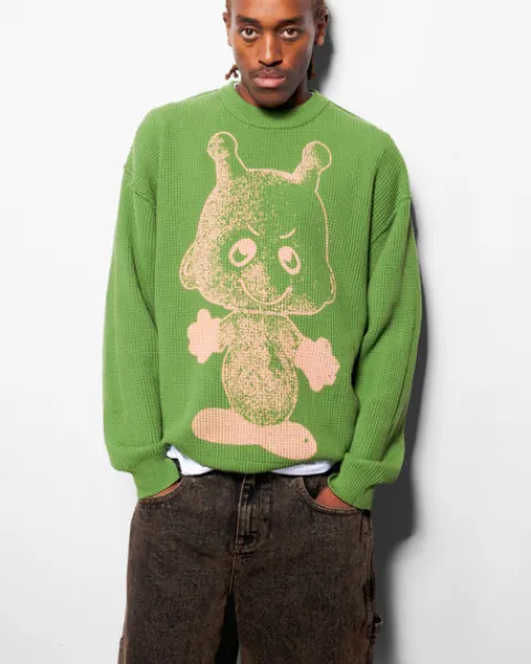 Knits-Butter Goods Newcoer Reveribe Knit weater, Gra