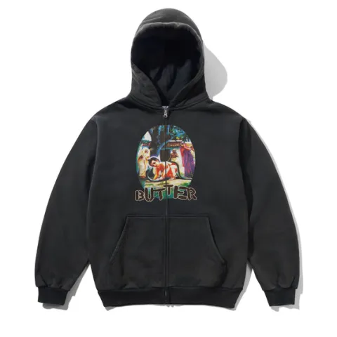 Zip-Thru Hoods|Pullover Hoods-Butter Goods Niai Zip-Thru Hood, Wahed Back